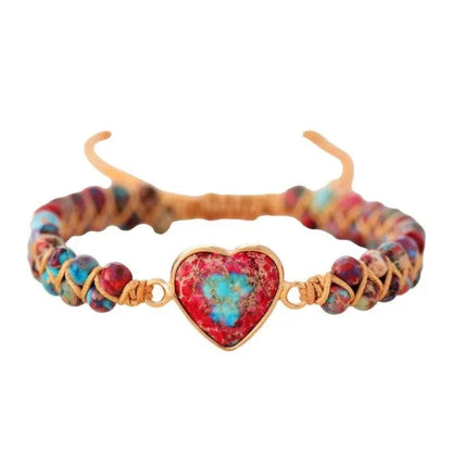 Imperial Jaspis Hart Armband Myspirituals