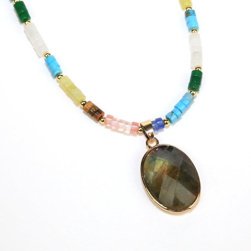 Kralen ketting met steen - MySpirituals