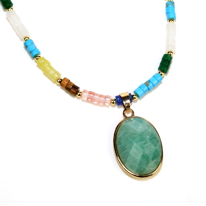 Kralen ketting met steen - MySpirituals