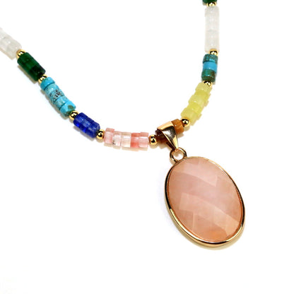 Kralen ketting met steen - MySpirituals