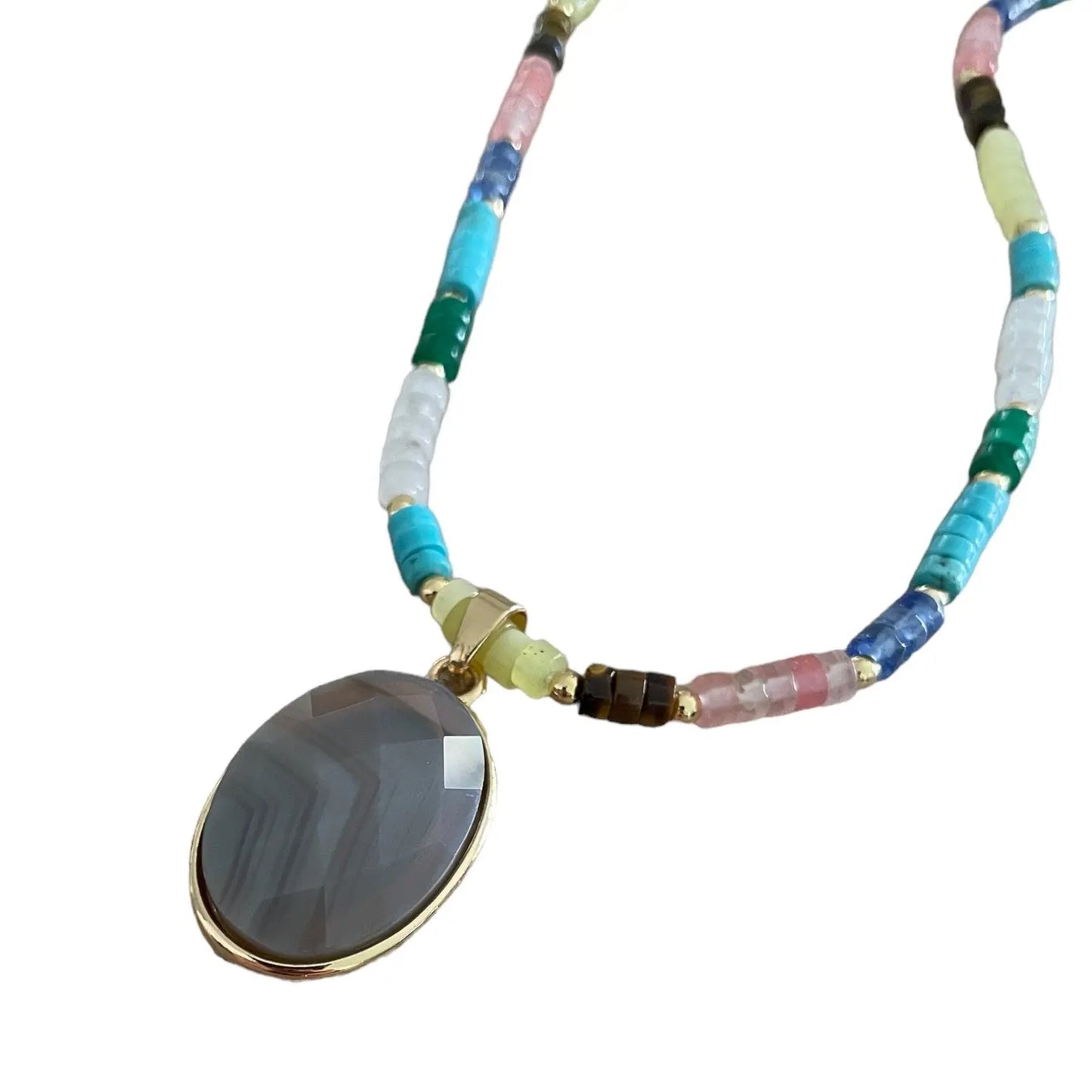 Kralen ketting met steen Myspirituals