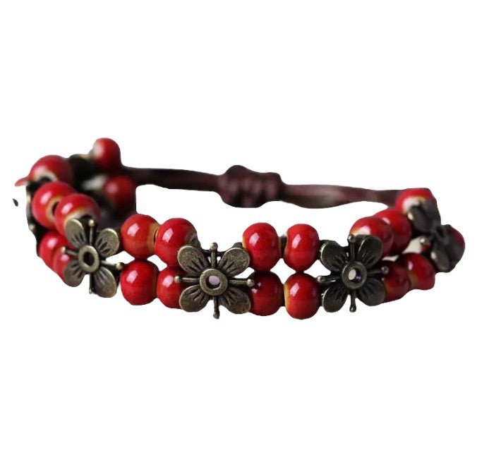 Natuurstenen Bloemen Armband Myspirituals